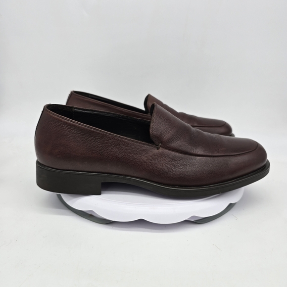 Via Spiga Dress Shoe Men's 11 Loafers Slip On Brown Made In Italy - Picture 10 of 10